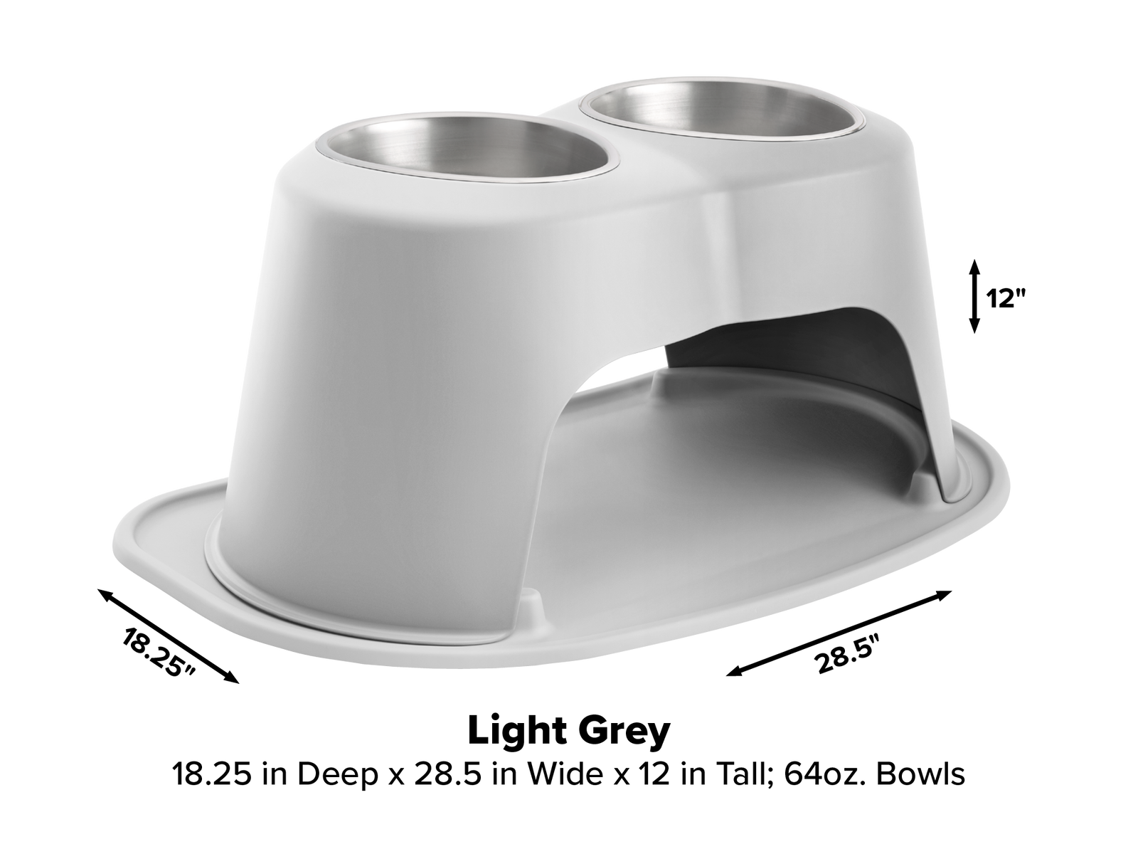 Pet Feeding System by WeatherTech Double High Stand for Dog Cat