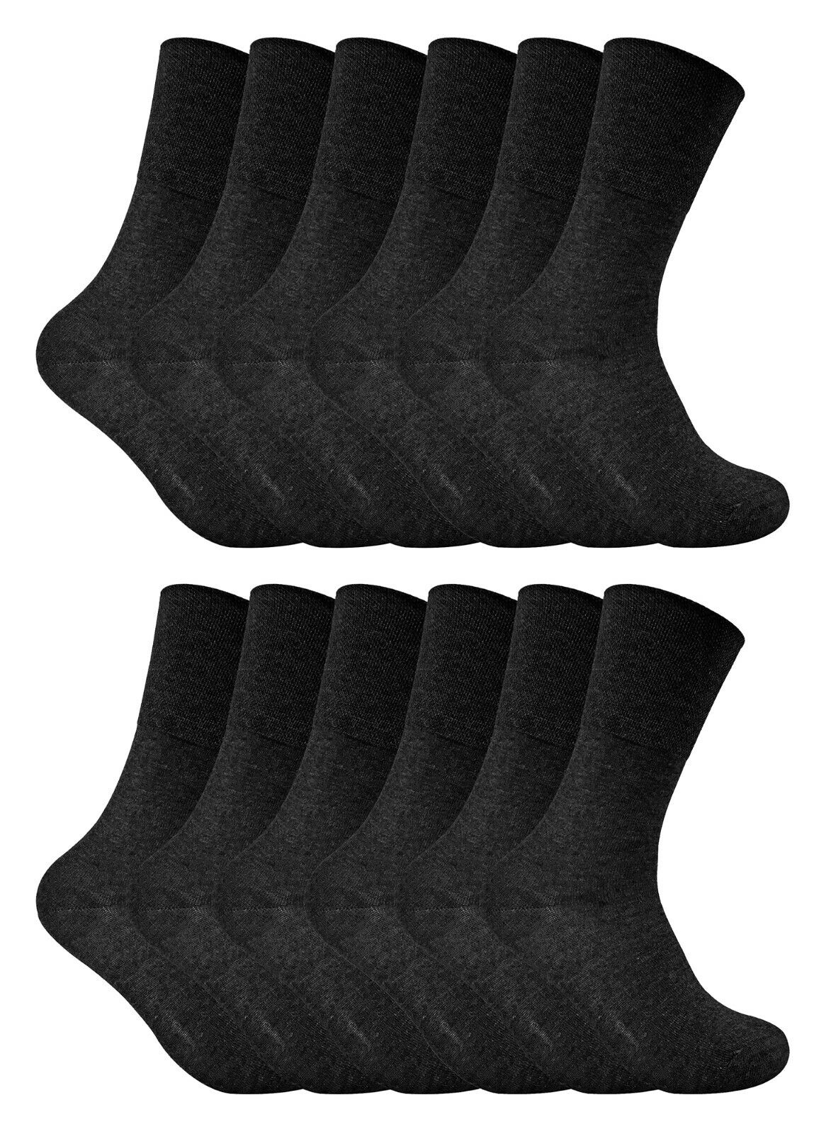 12 Pack Ladies Soft Top Non Elastic Thermal Diabetic Socks for Poor Circulation
