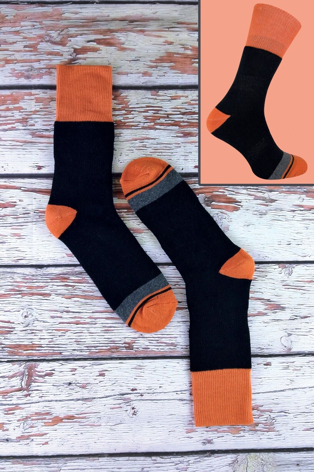3er-Pack gepolsterte doppellagige Auskleidung Anti-Blister-Wandersocken für Herren - Bild 8 von 33