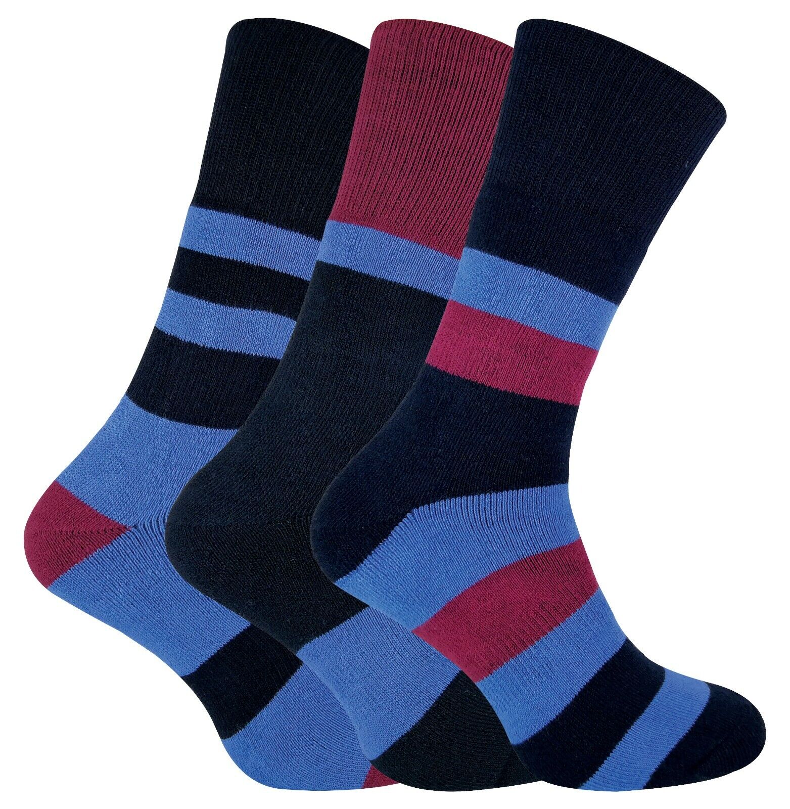 3er-Pack gepolsterte doppellagige Auskleidung Anti-Blister-Wandersocken für Herren - Bild 10 von 33