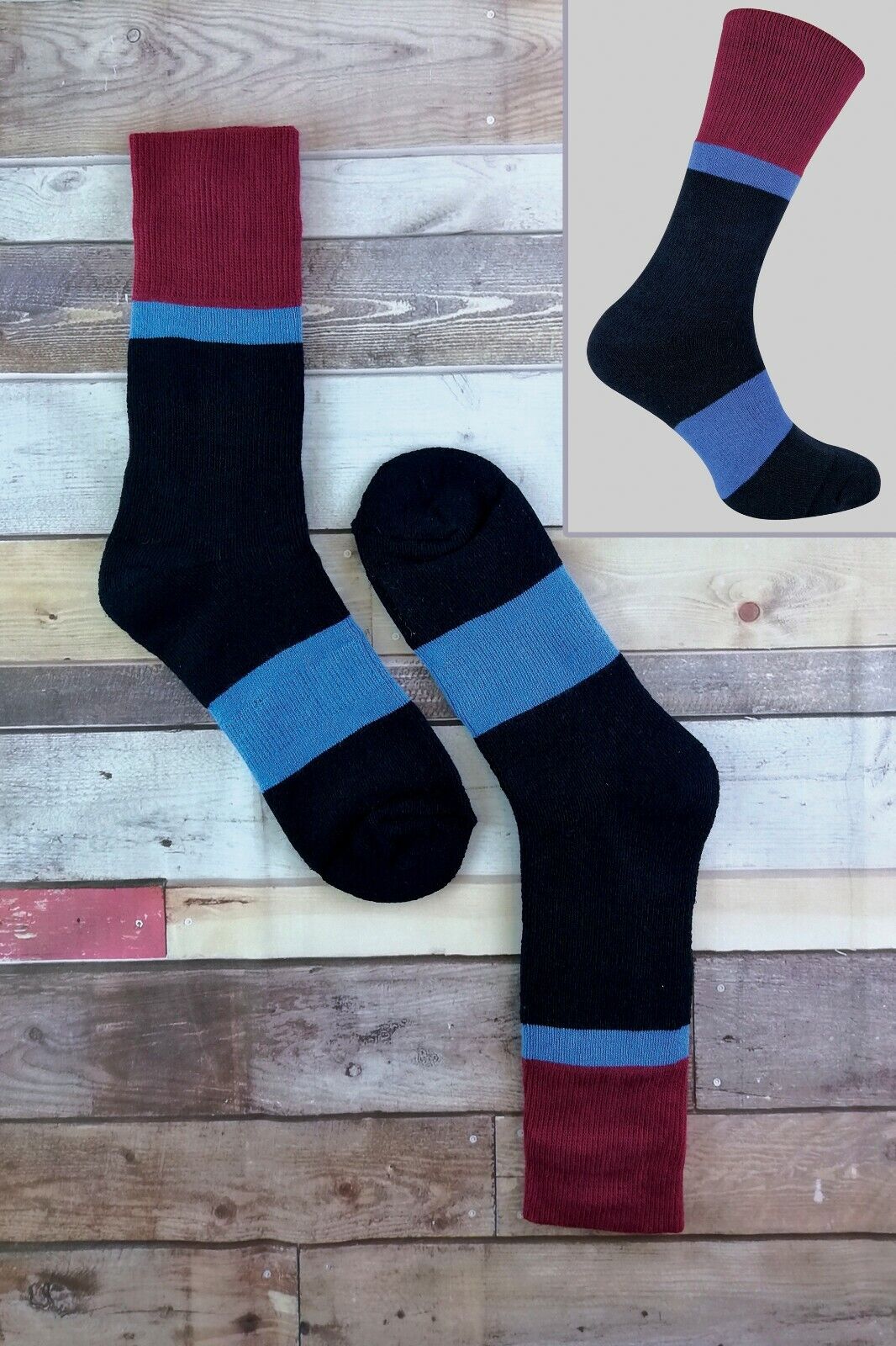 3er-Pack gepolsterte doppellagige Auskleidung Anti-Blister-Wandersocken für Herren - Bild 12 von 33