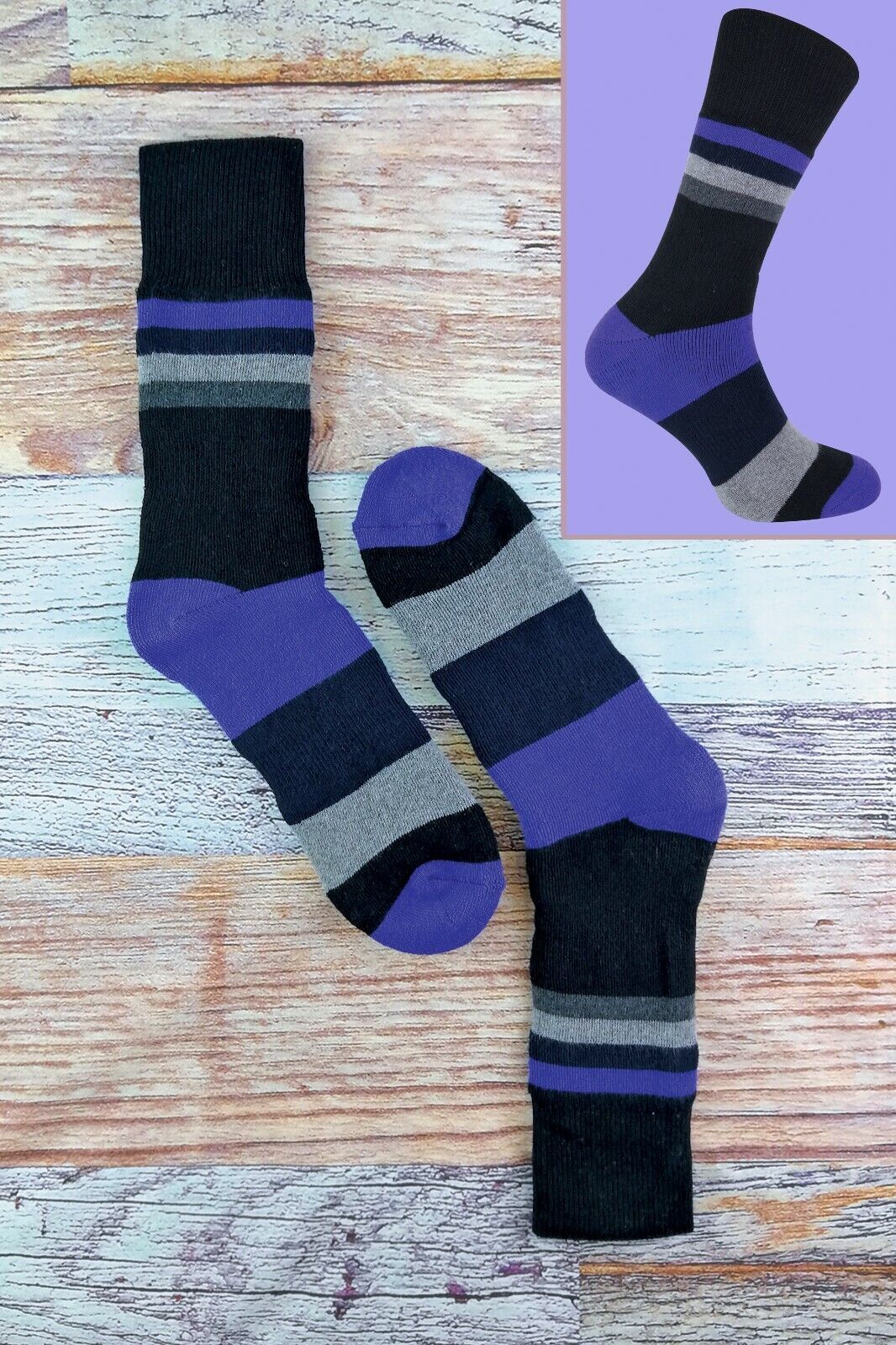 3er-Pack gepolsterte doppellagige Auskleidung Anti-Blister-Wandersocken für Herren - Bild 20 von 33