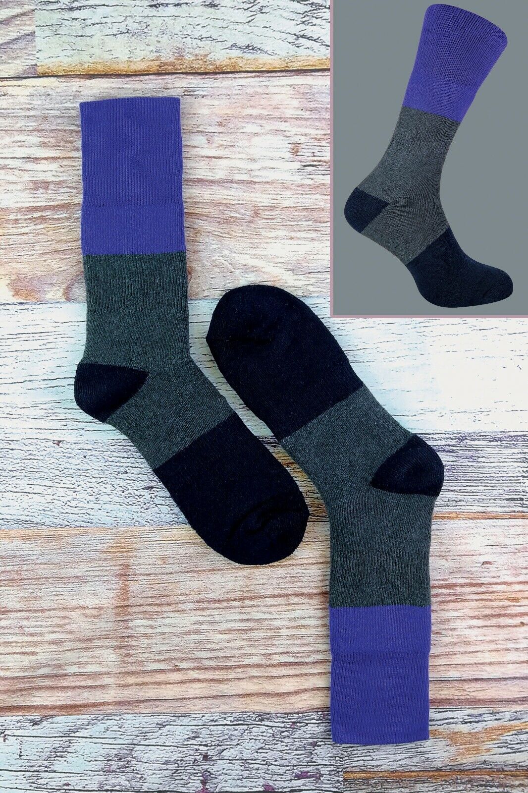 3er-Pack gepolsterte doppellagige Auskleidung Anti-Blister-Wandersocken für Herren - Bild 22 von 33