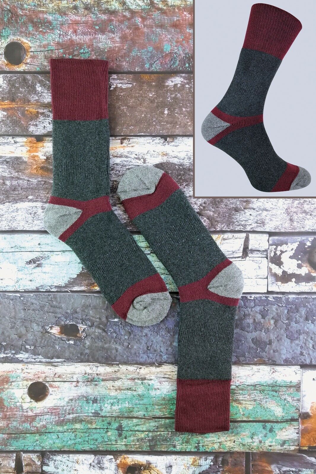3er-Pack gepolsterte doppellagige Auskleidung Anti-Blister-Wandersocken für Herren - Bild 28 von 33