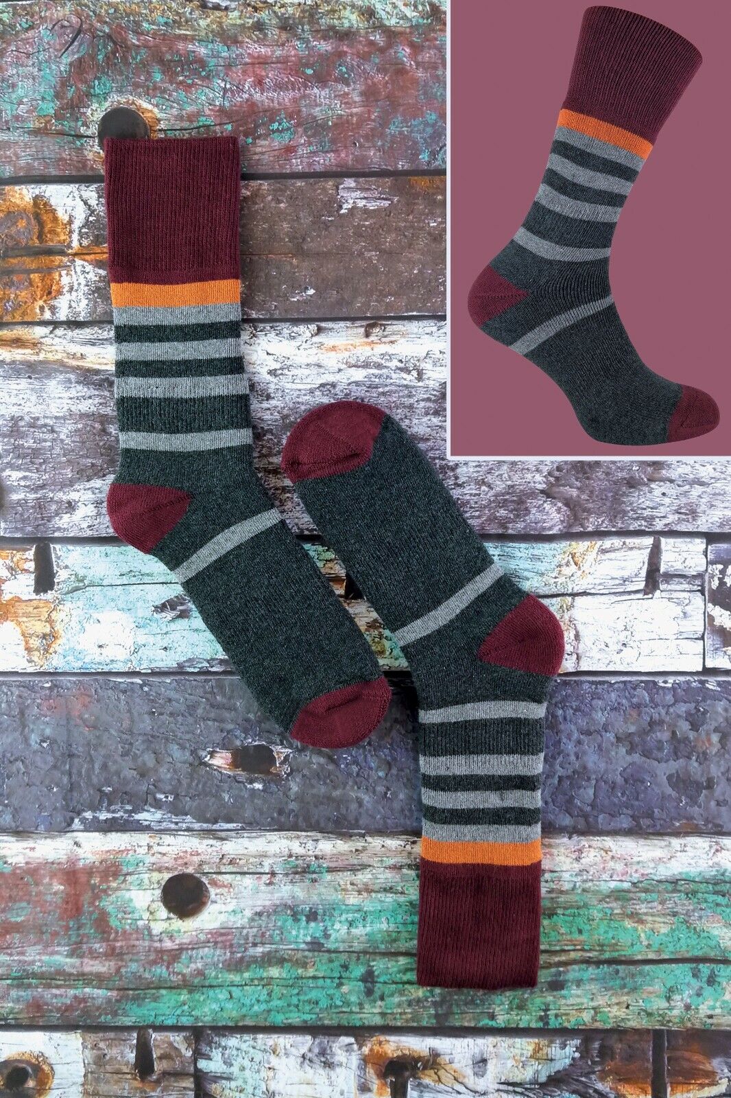 3er-Pack gepolsterte doppellagige Auskleidung Anti-Blister-Wandersocken für Herren - Bild 32 von 33