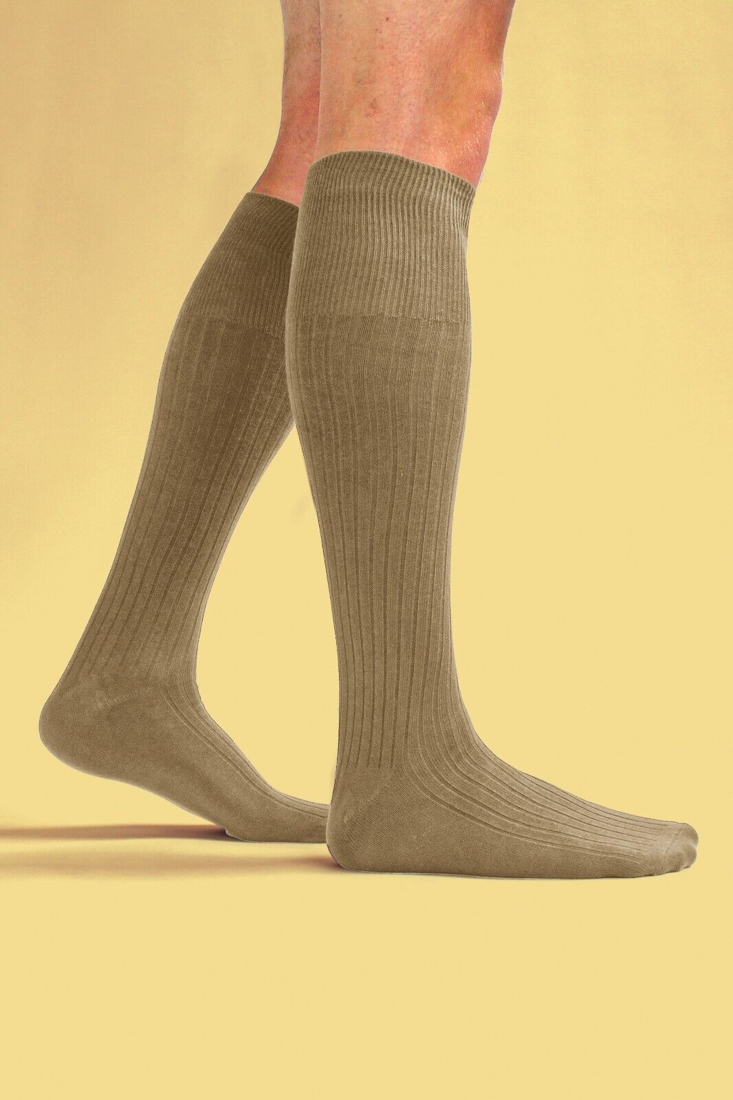 3 Pack Mens Extra Long Knee High 100% Cotton Thin Black Lightweight Dress Socks - Bild 23 von 23