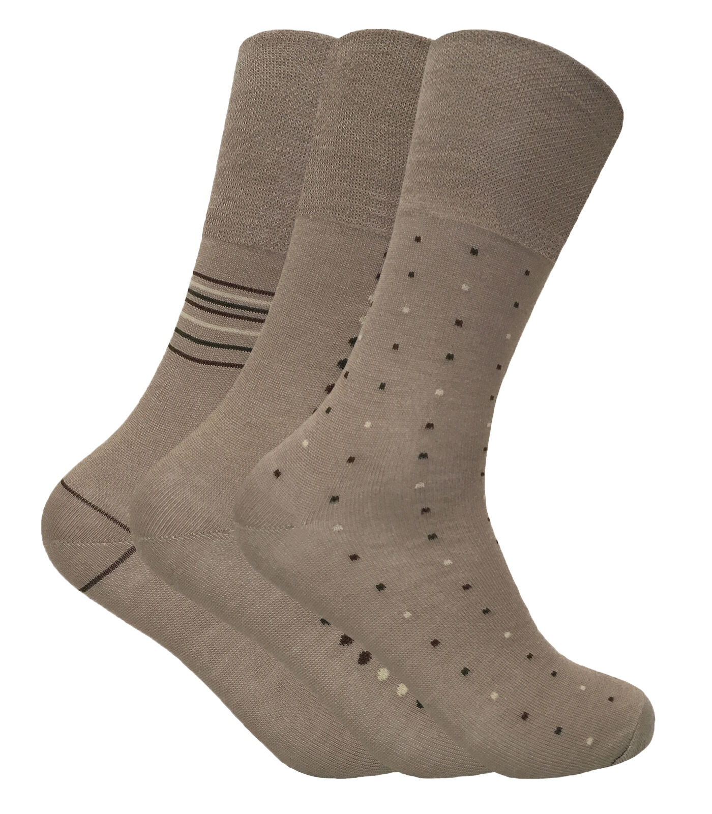 3 Mens Pairs Non Binding Top Anti Sweat Bamboo Socks - Picture 10 of 14