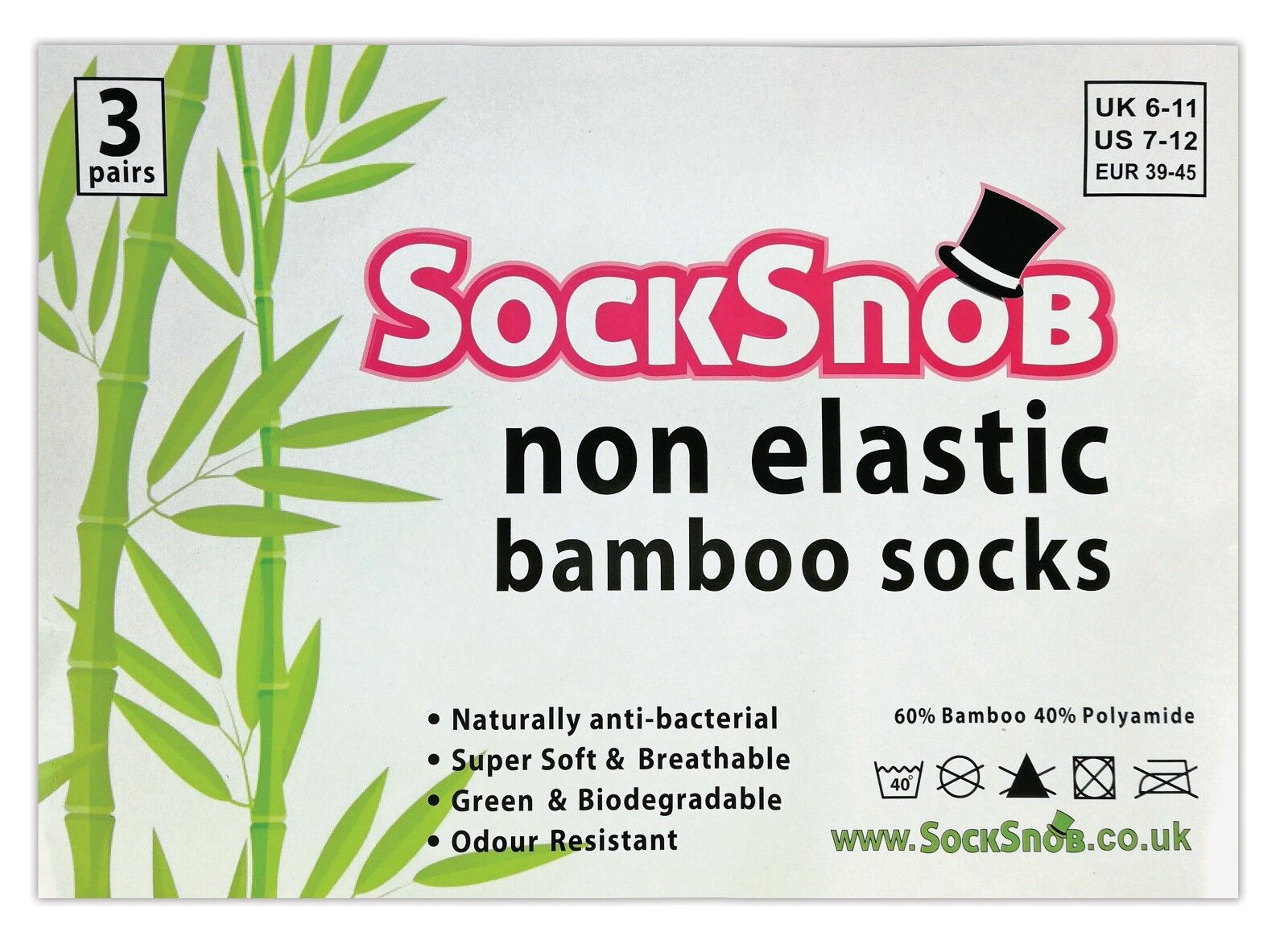 3 Mens Pairs Non Binding Top Anti Sweat Bamboo Socks - Picture 11 of 14