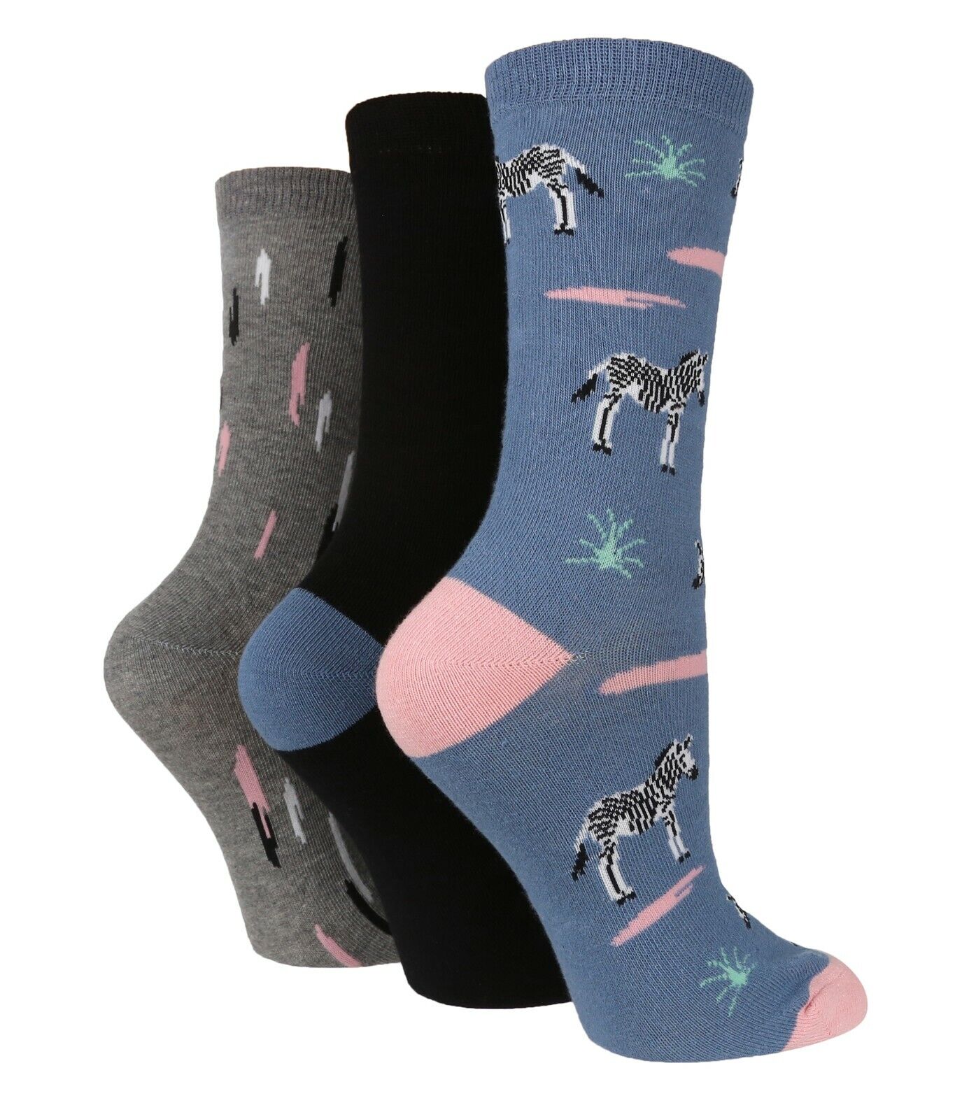 3 Paar Damen Spaß Neuheit Socken Shop Wild Feet Funky Tier Thema Geschenk Socken - Bild 9 von 43