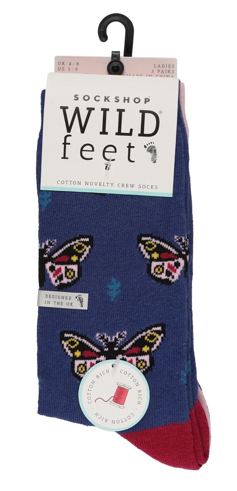 3 Paar Damen Spaß Neuheit Socken Shop Wild Feet Funky Tier Thema Geschenk Socken - Bild 16 von 43