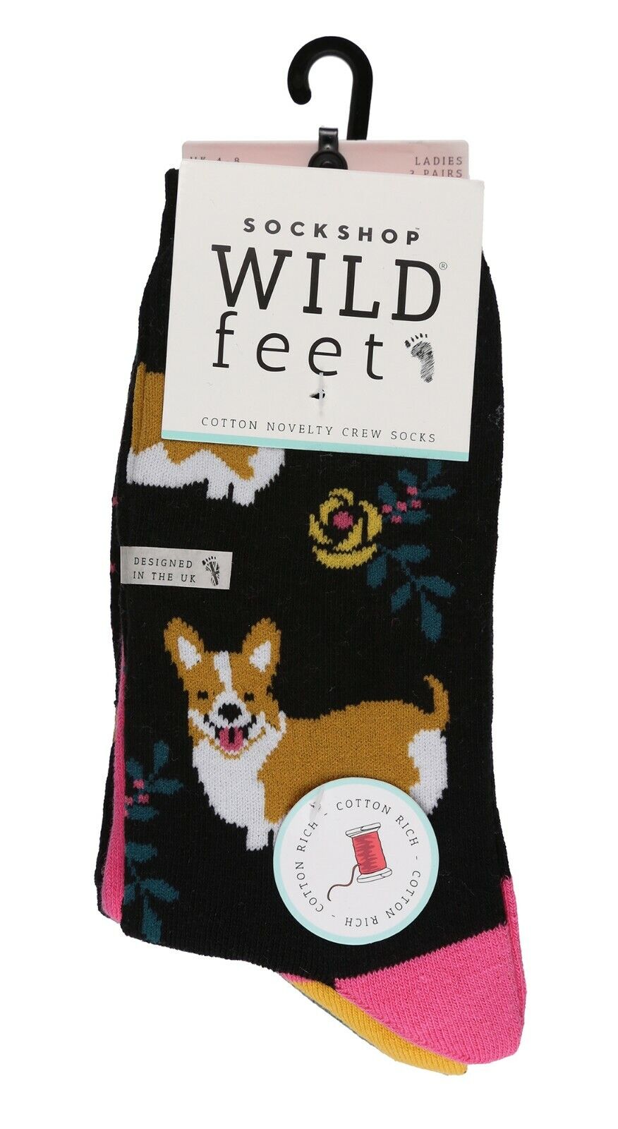 3 Paar Damen Spaß Neuheit Socken Shop Wild Feet Funky Tier Thema Geschenk Socken - Bild 22 von 43