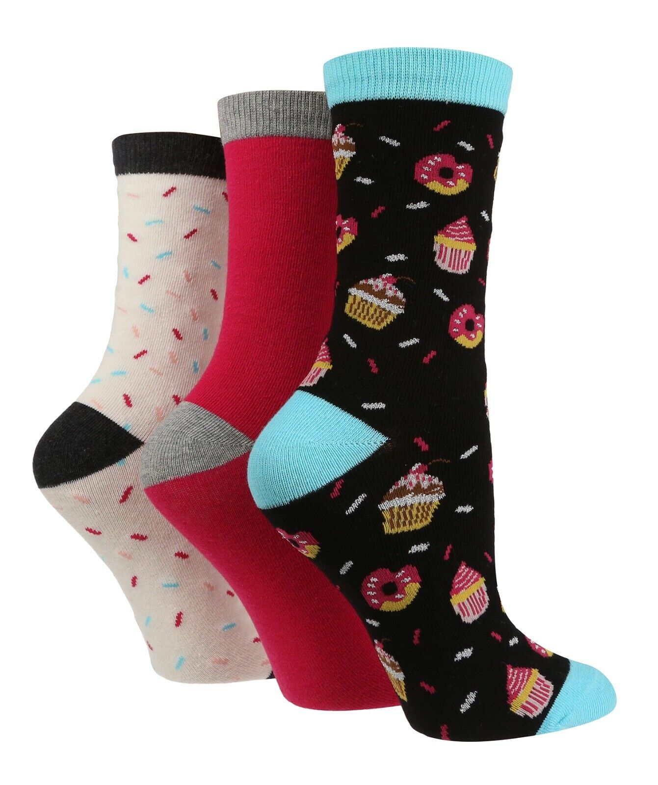 3 Paar Damen Spaß Neuheit Socken Shop Wild Feet Funky Tier Thema Geschenk Socken - Bild 39 von 43