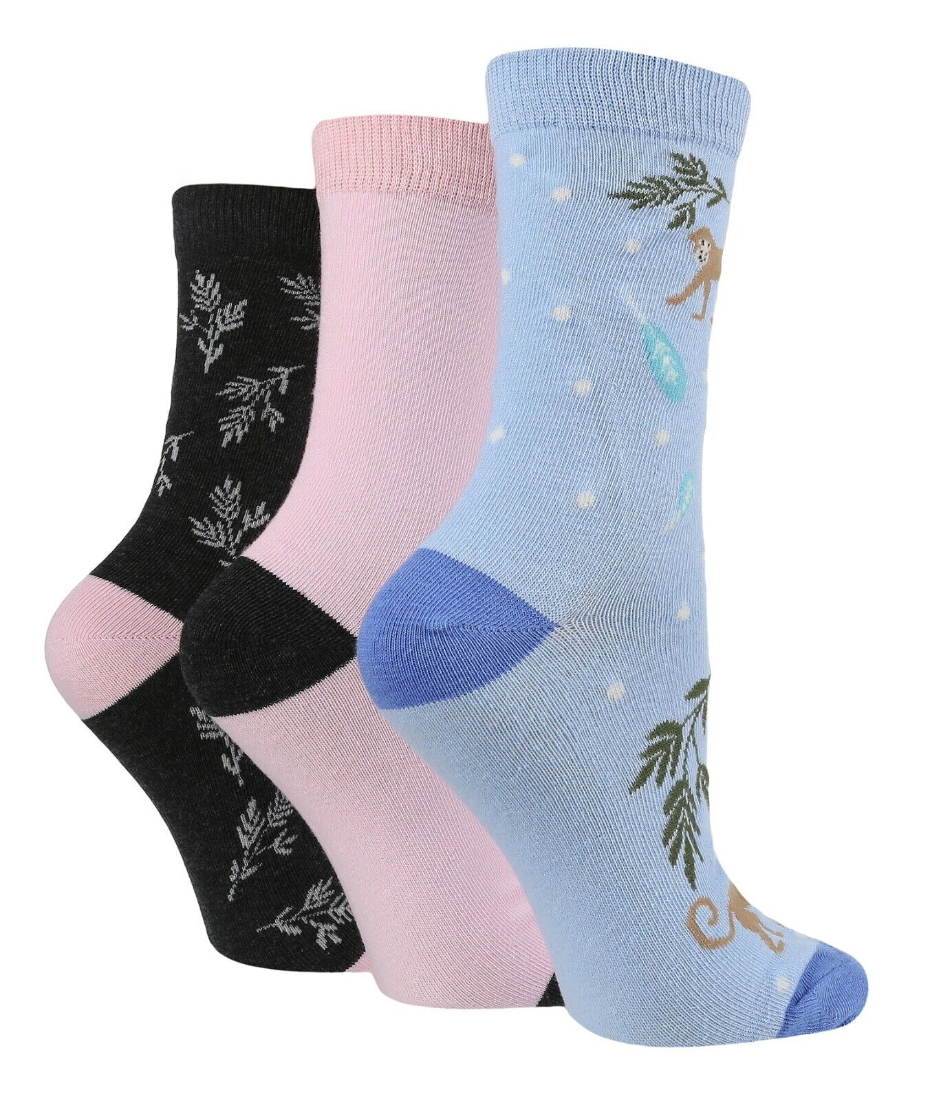 3 Paar Damen Spaß Neuheit Socken Shop Wild Feet Funky Tier Thema Geschenk Socken - Bild 42 von 43