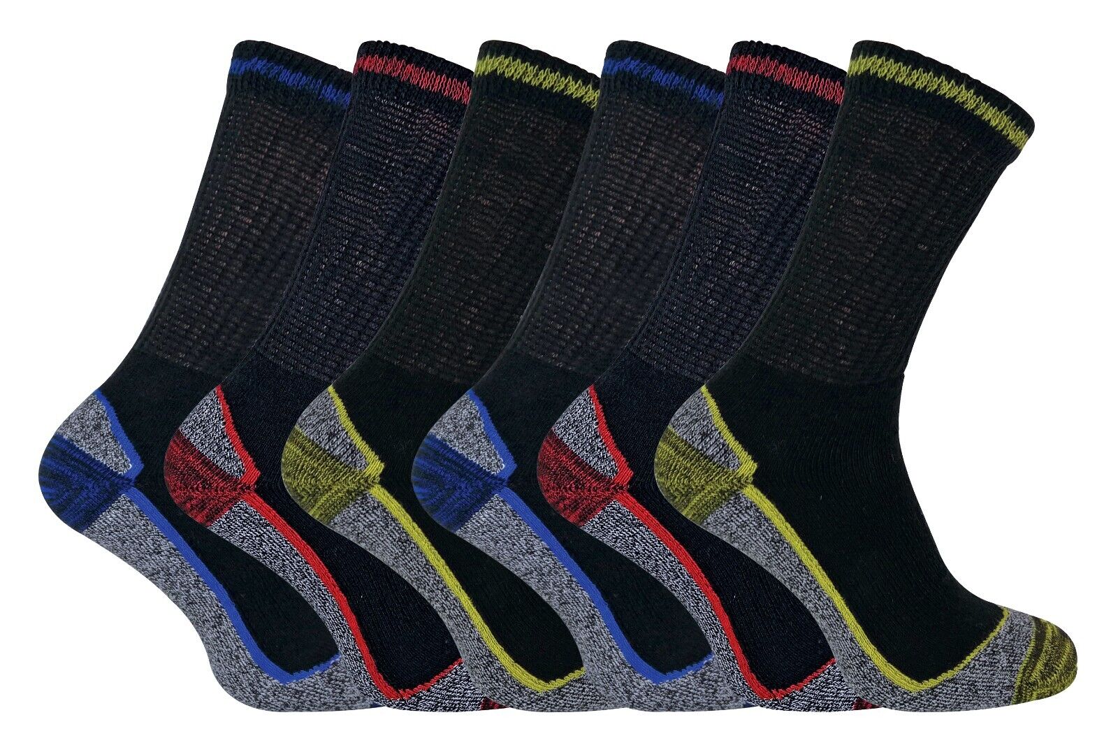 3, 6, 12 Paires Homme Femme Bambou Travail Respirant Randonnée Chaussettes - Foto 10 di 21