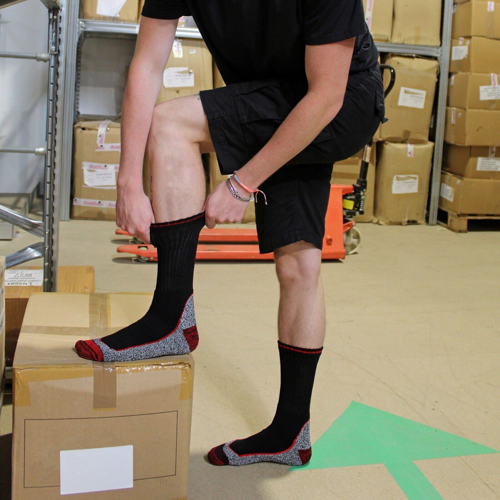 3, 6, 12 Paires Homme Femme Bambou Travail Respirant Randonnée Chaussettes - Foto 12 di 21