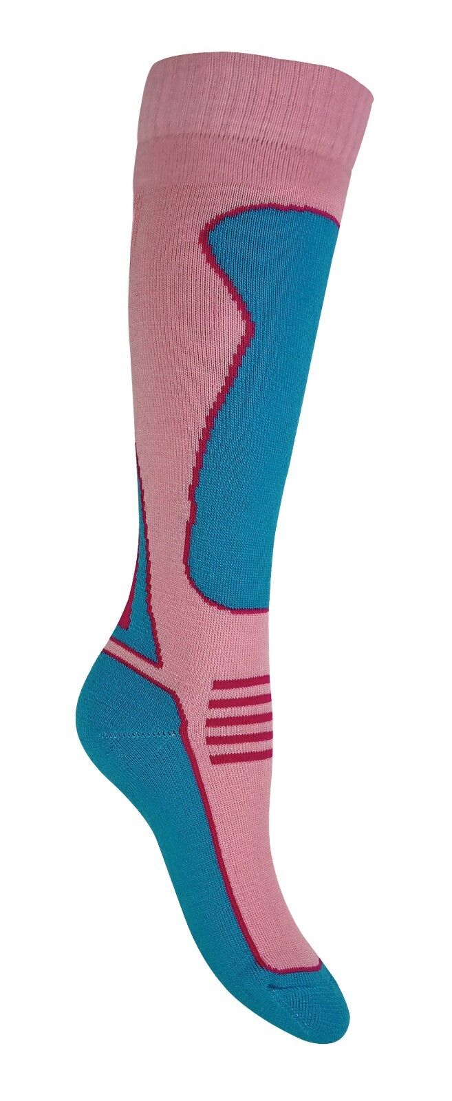 4 Pairs Mens Ladies Childrens Extra Long Warm Knee High Wool Blend Ski Socks - Picture 9 of 37