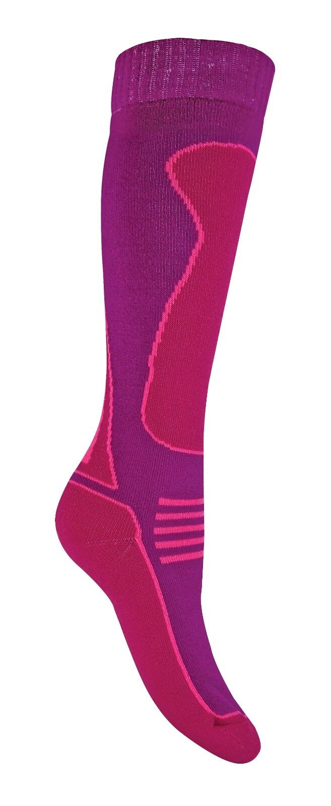 4 Pairs Mens Ladies Childrens Extra Long Warm Knee High Wool Blend Ski Socks - Picture 10 of 37