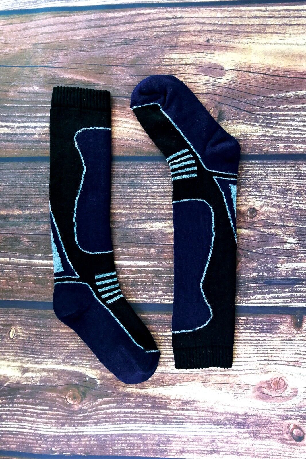 4 Pairs Mens Ladies Childrens Extra Long Warm Knee High Wool Blend Ski Socks - Picture 12 of 37