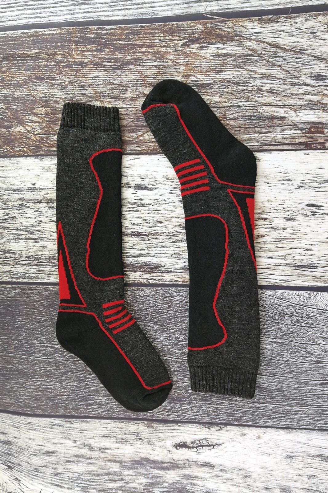 4 Pairs Mens Ladies Childrens Extra Long Warm Knee High Wool Blend Ski Socks - Picture 13 of 37
