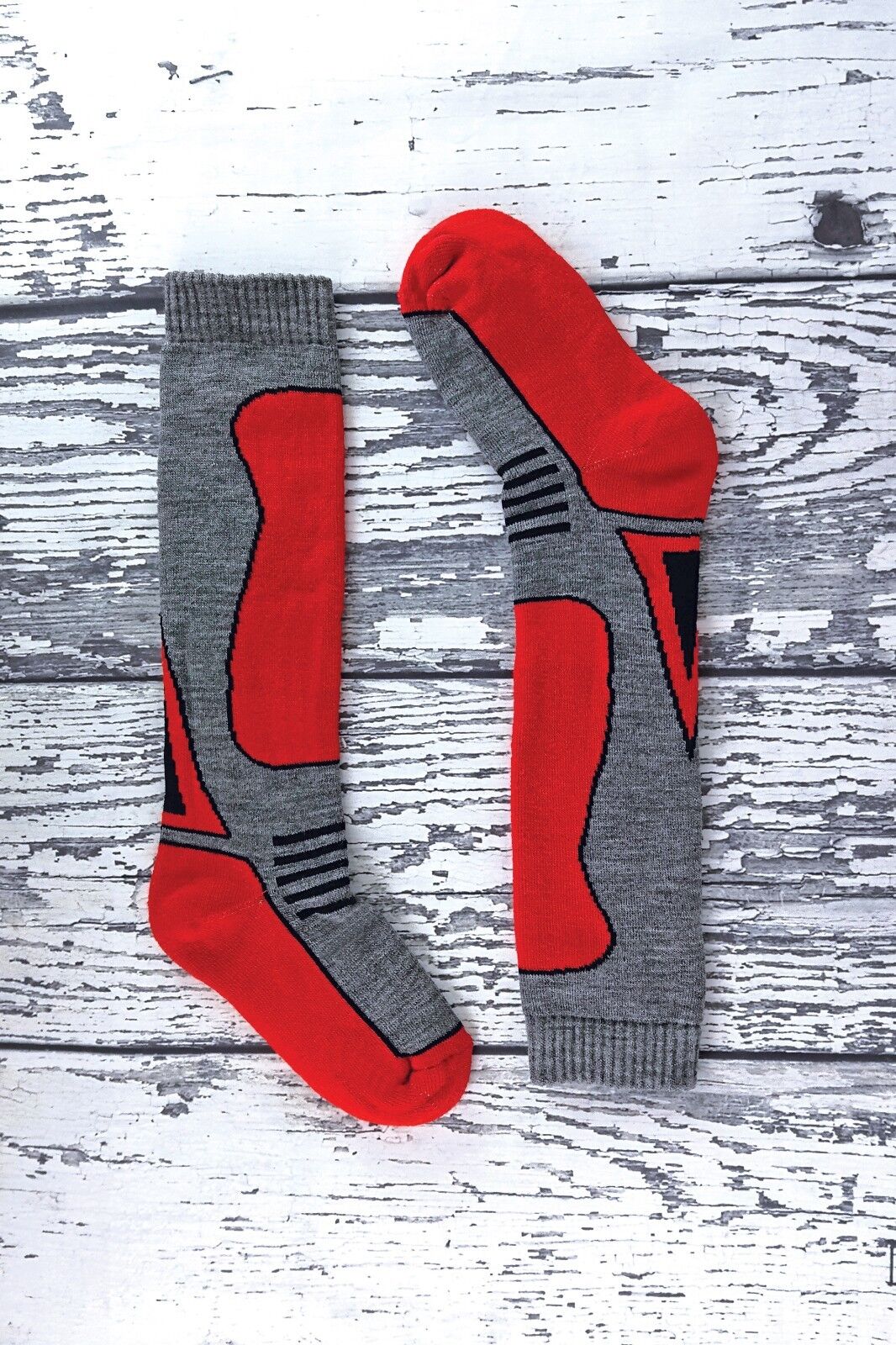 4 Pairs Mens Ladies Childrens Extra Long Warm Knee High Wool Blend Ski Socks - Picture 14 of 37