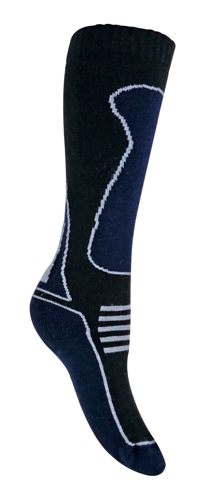 4 Pairs Mens Ladies Childrens Extra Long Warm Knee High Wool Blend Ski Socks - Picture 16 of 37