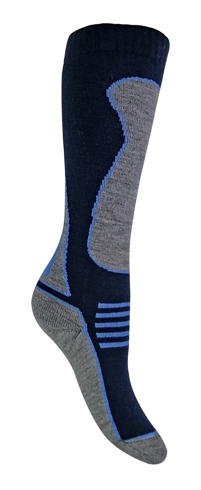 4 Pairs Mens Ladies Childrens Extra Long Warm Knee High Wool Blend Ski Socks - Picture 19 of 37