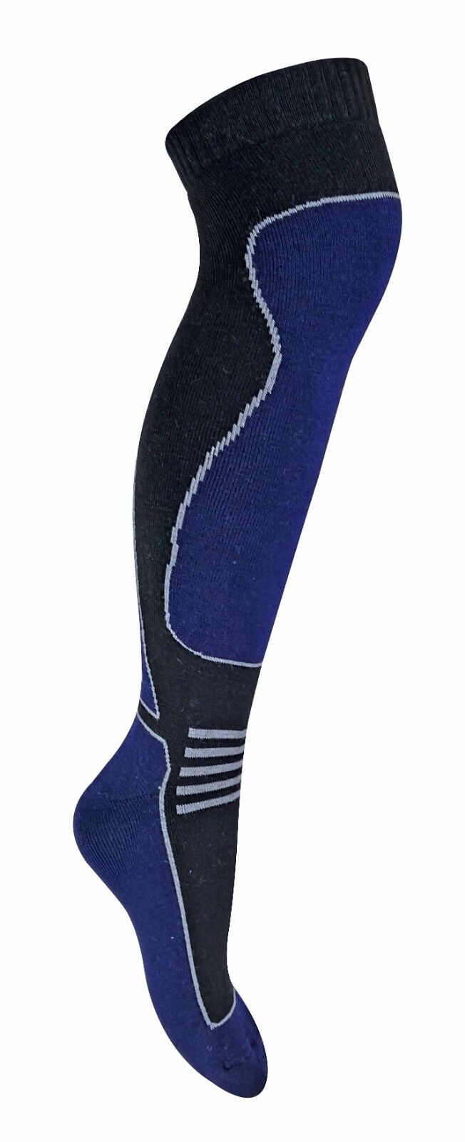 4 Pairs Mens Ladies Childrens Extra Long Warm Knee High Wool Blend Ski Socks - Picture 21 of 37
