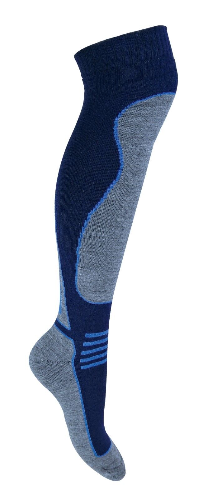 4 Pairs Mens Ladies Childrens Extra Long Warm Knee High Wool Blend Ski Socks - Picture 23 of 37