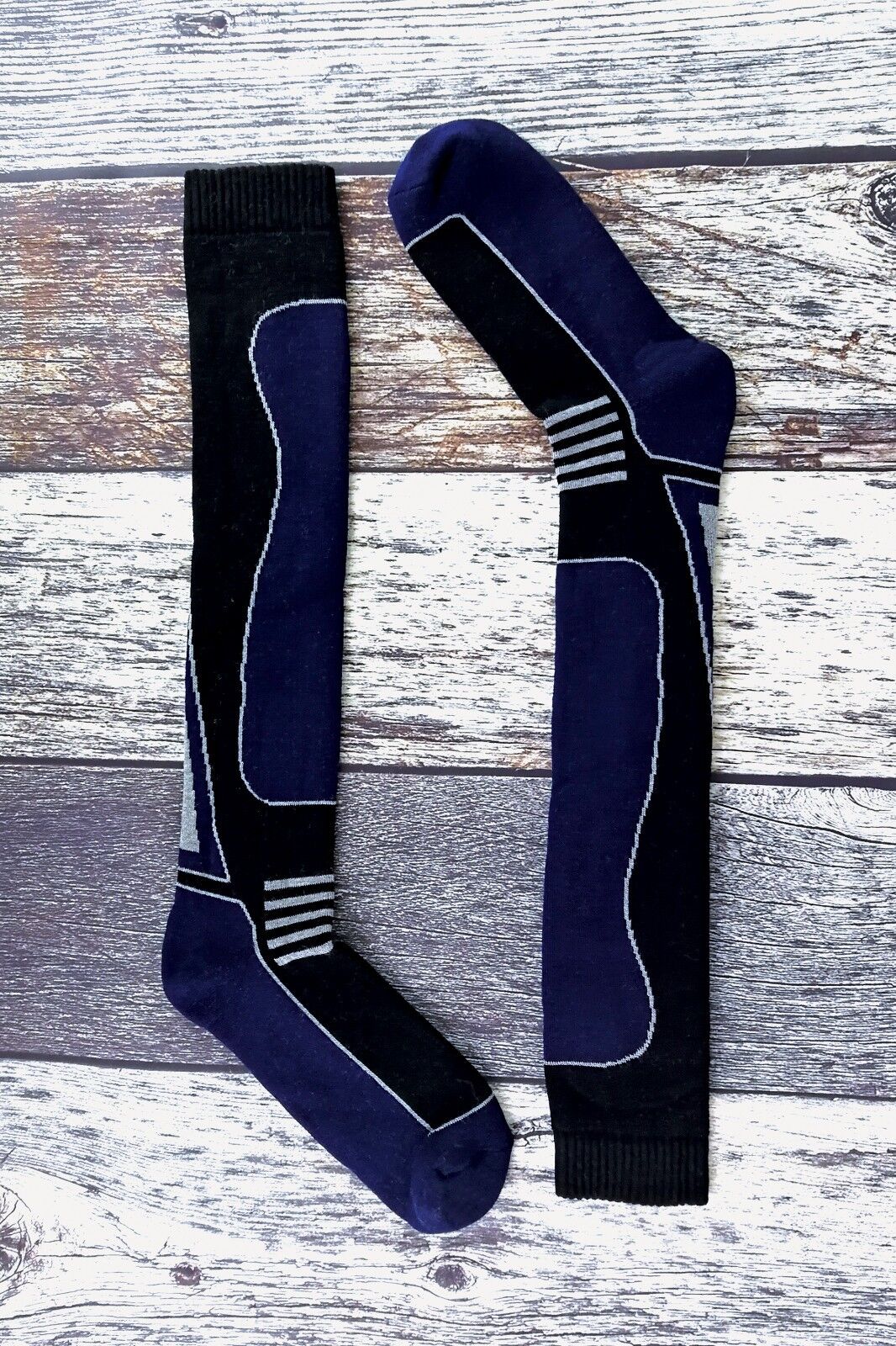 4 Pairs Mens Ladies Childrens Extra Long Warm Knee High Wool Blend Ski Socks - Picture 25 of 37