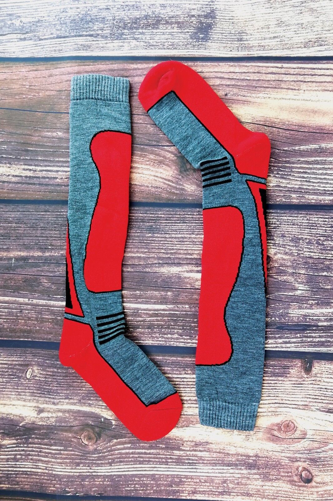4 Pairs Mens Ladies Childrens Extra Long Warm Knee High Wool Blend Ski Socks - Picture 36 of 37