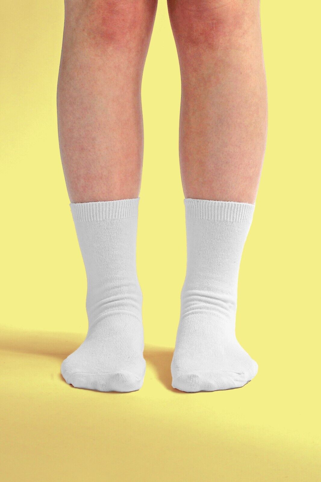 6 Pack Girls Boys Soft Thin Cotton Rich Plain Black Gray or White School Socks - Picture 16 of 16