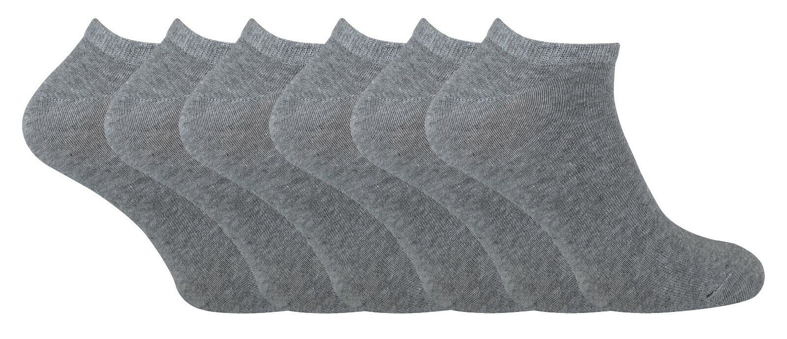 Paquete de 6 calcetines de tobillo deportivos de algodón de corte bajo corte bajo para hombre - Imagen 22 de 22