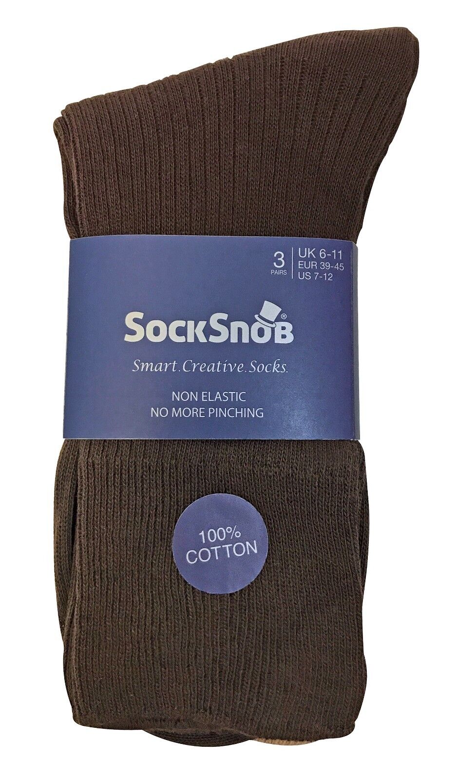 6 Pairs Mens Breathable Cotton Non Binding Loose Wide Top Dress Socks - Picture 11 of 14