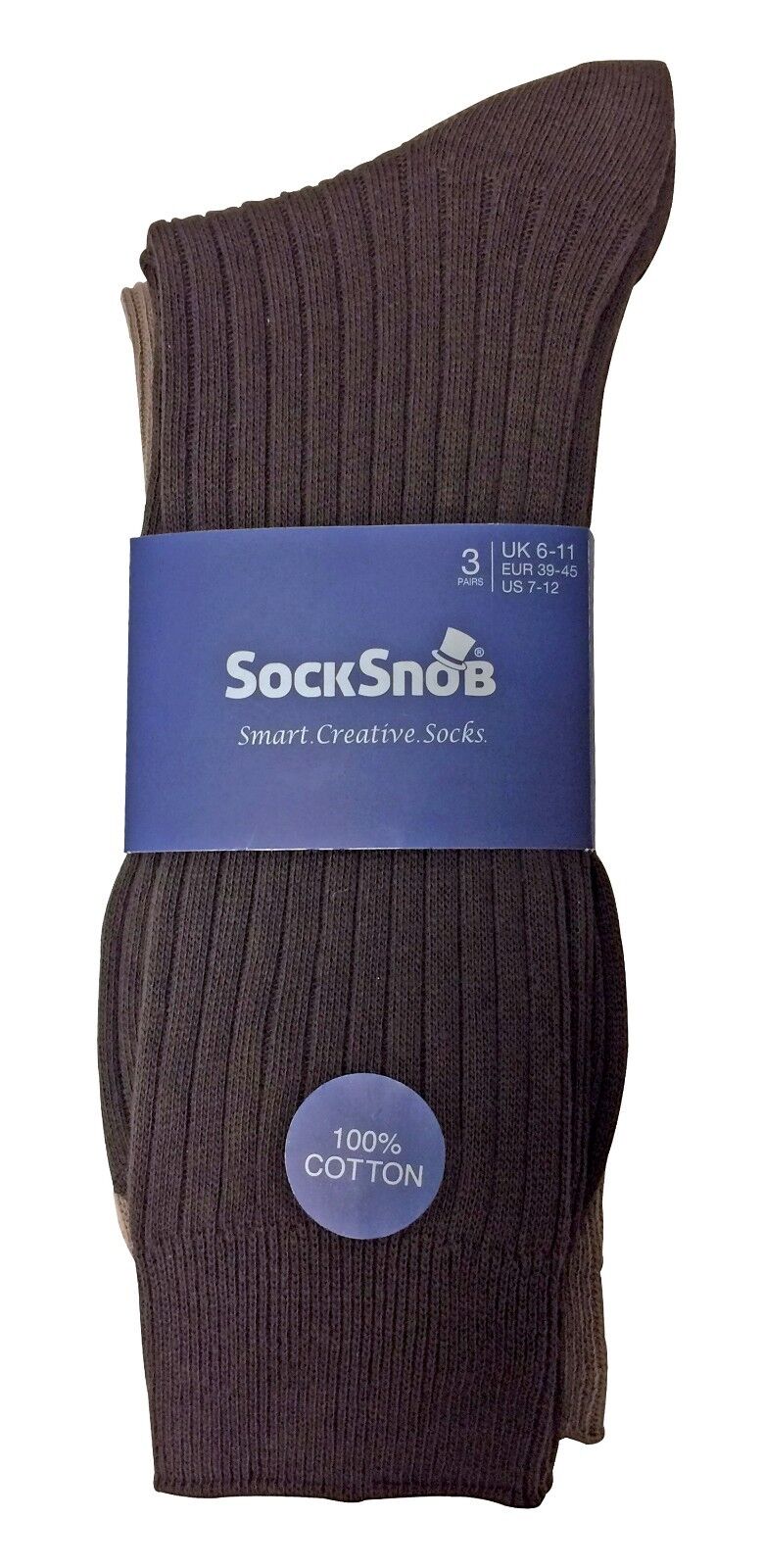6 Pack Mens Soft 100% Cotton Breathable Coloured Ribbed Dress Socks - Picture 11 of 25