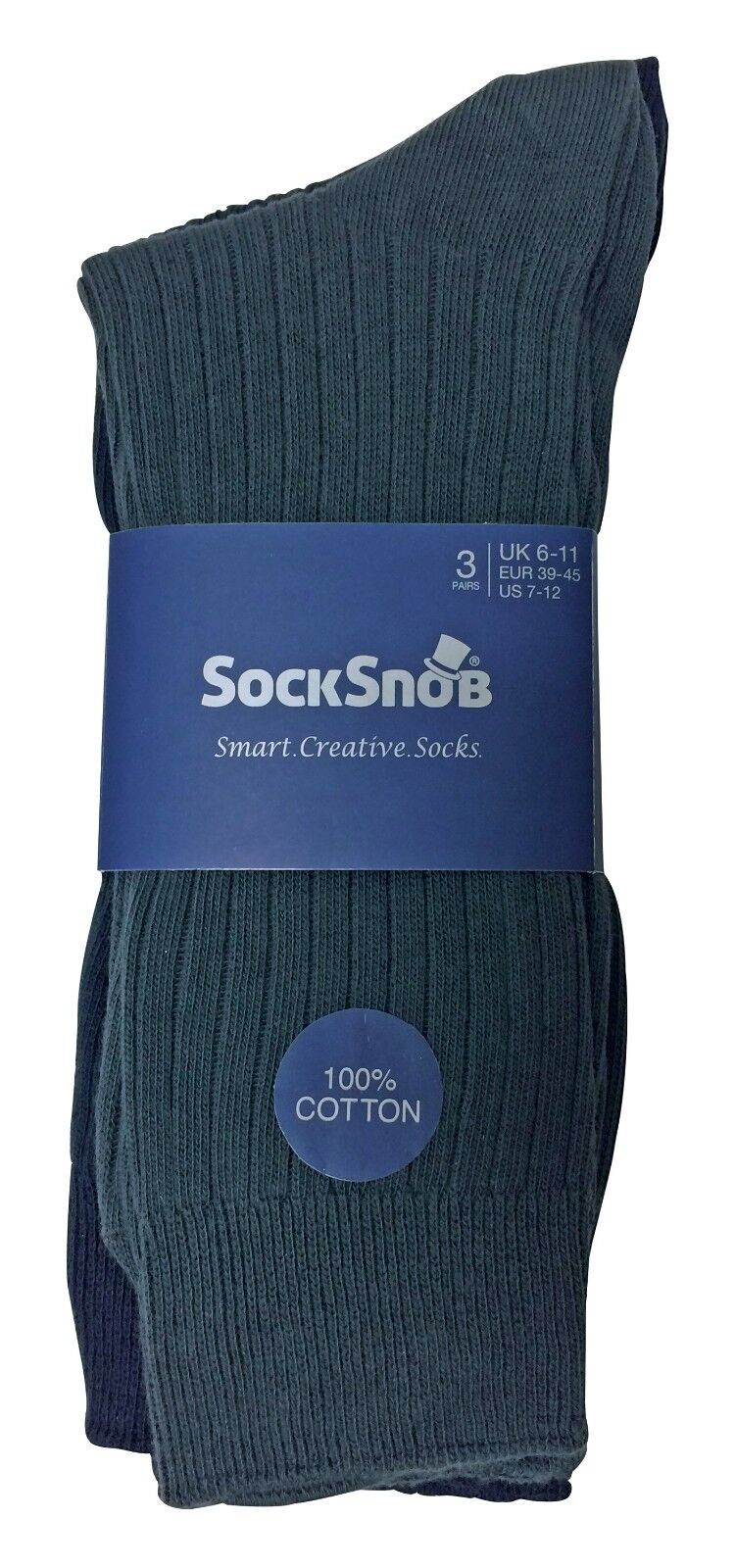 как выглядит 6 Pack Mens Soft 100 Cotton Breathable Coloured Ribbed Dress Socks фото