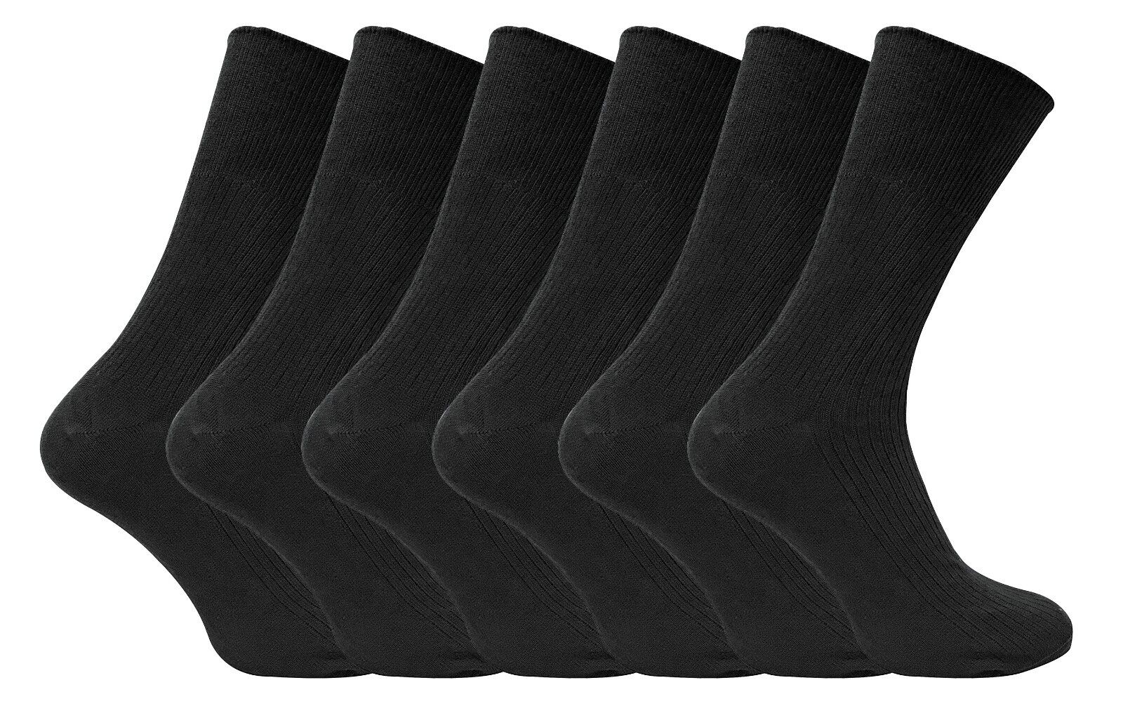 6 Paia Uomo 100% Cotone Fino Estive Calzini Calze senza Elastico TSFD - Foto 12 di 14