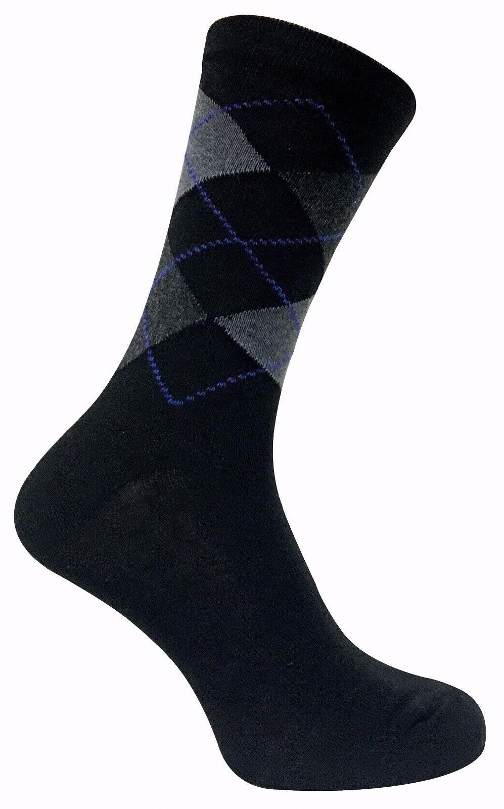 6 Paia Uomo Traspiranti Cotone Colorati Fantasia Calzini a Righe, Strisce, Rombi - Imagen 8 de 26