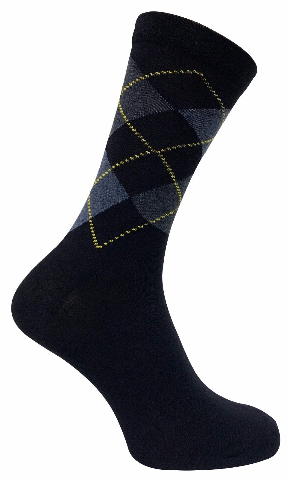 6 Paia Uomo Traspiranti Cotone Colorati Fantasia Calzini a Righe, Strisce, Rombi - Imagen 11 de 26