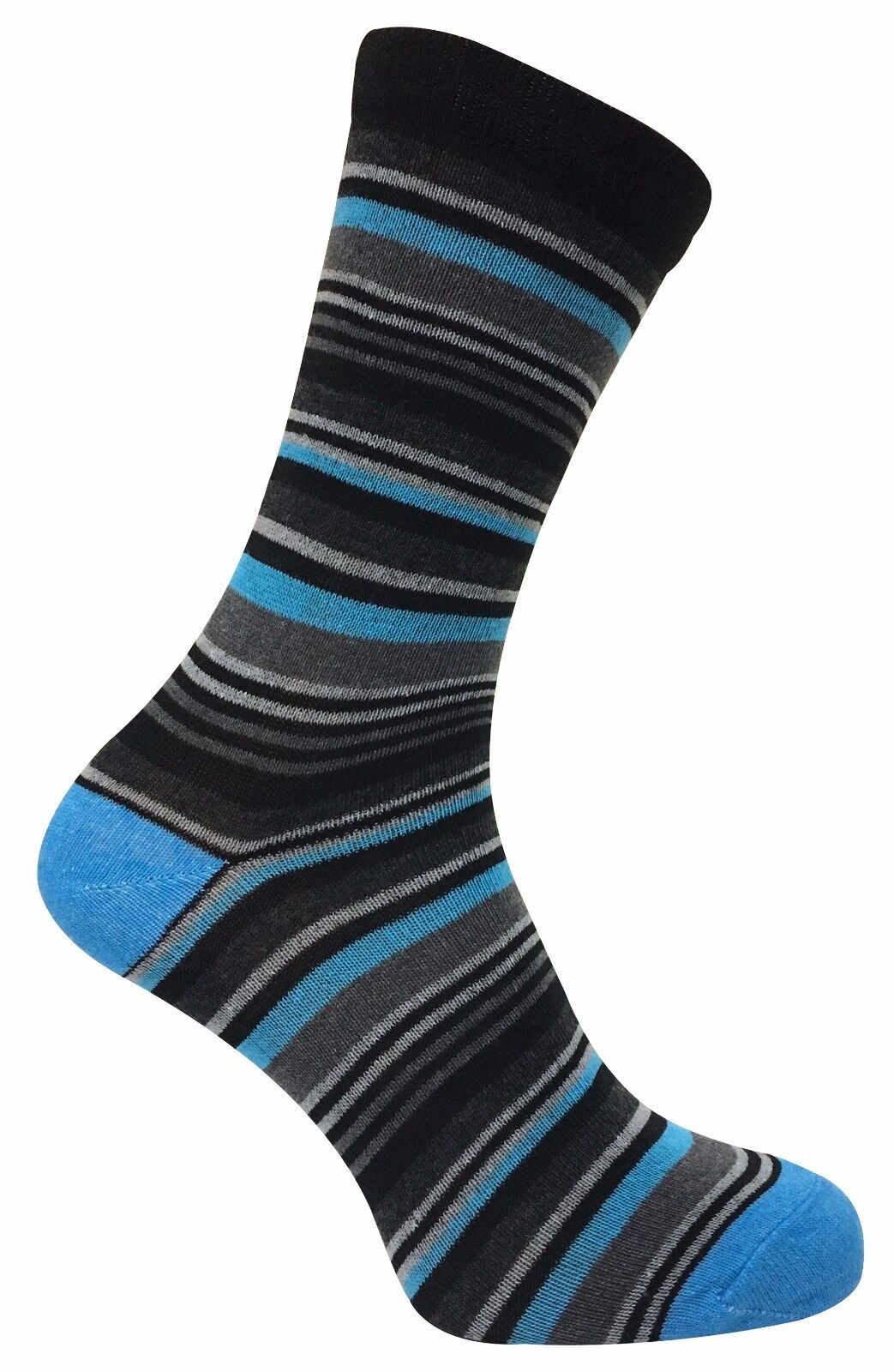 6 Paia Uomo Traspiranti Cotone Colorati Fantasia Calzini a Righe, Strisce, Rombi - Imagen 13 de 26
