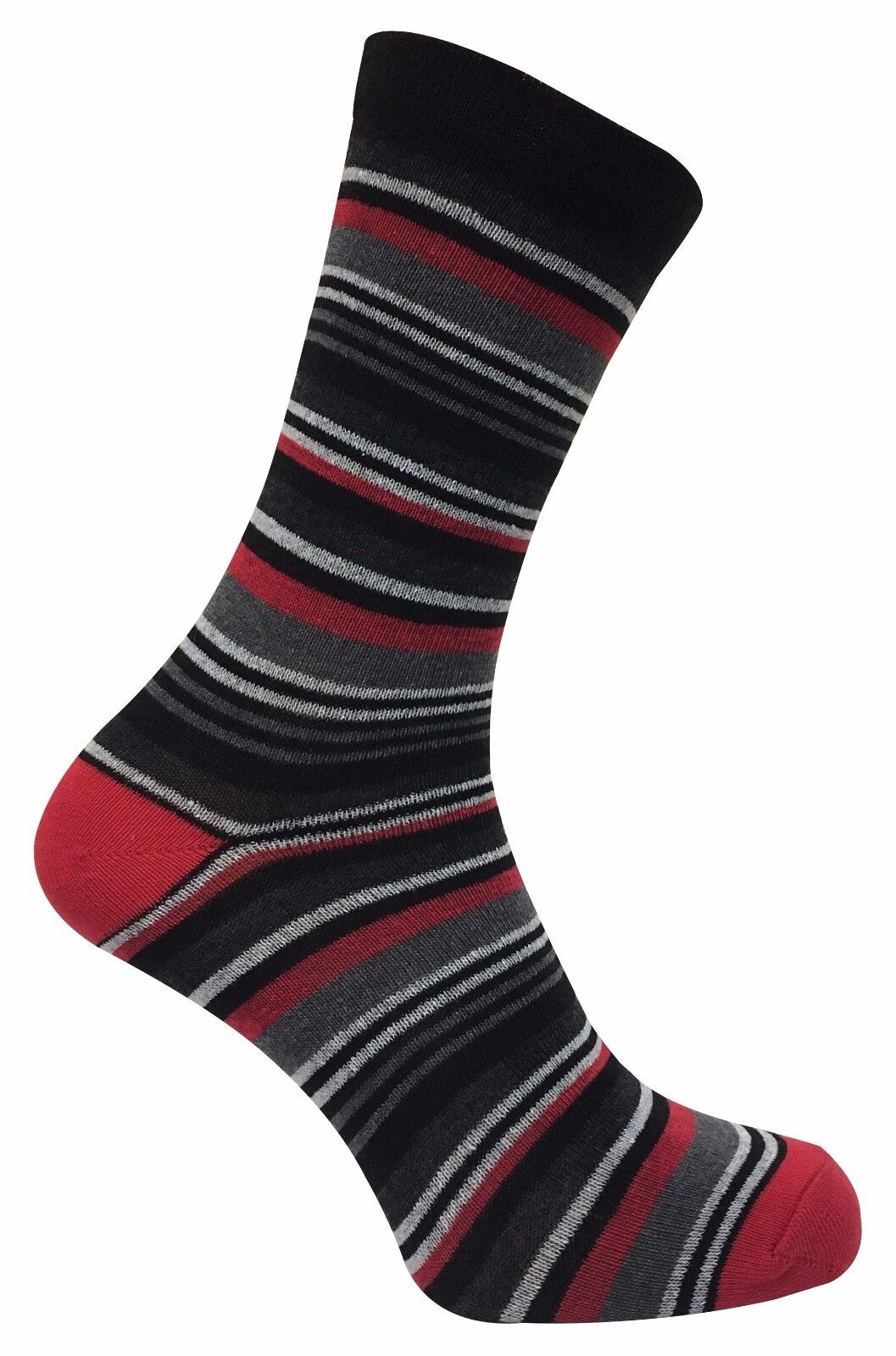 6 Paia Uomo Traspiranti Cotone Colorati Fantasia Calzini a Righe, Strisce, Rombi - Imagen 17 de 26