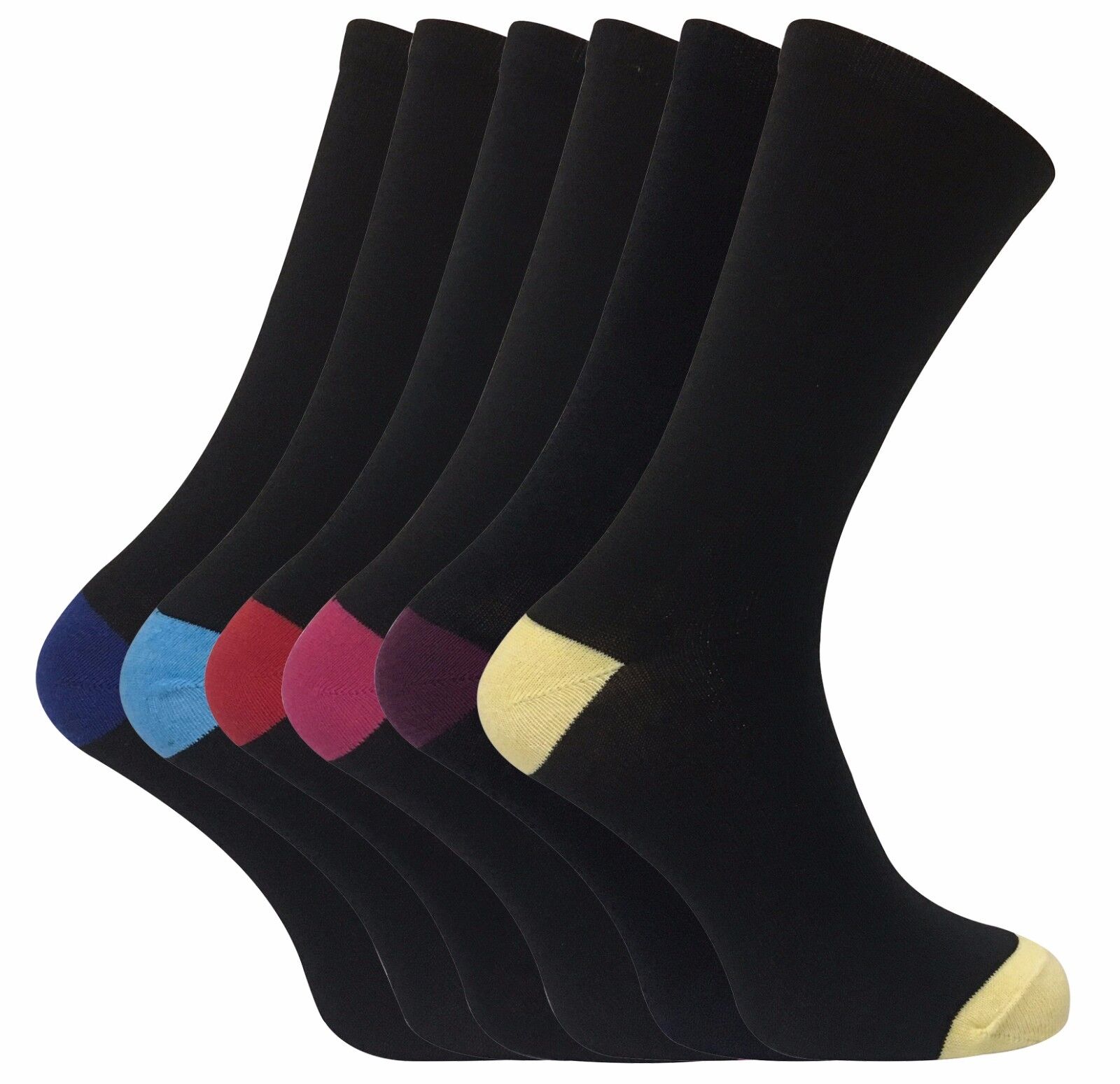 6 Paia Uomo Traspiranti Cotone Colorati Fantasia Calzini a Righe, Strisce, Rombi - Imagen 26 de 26