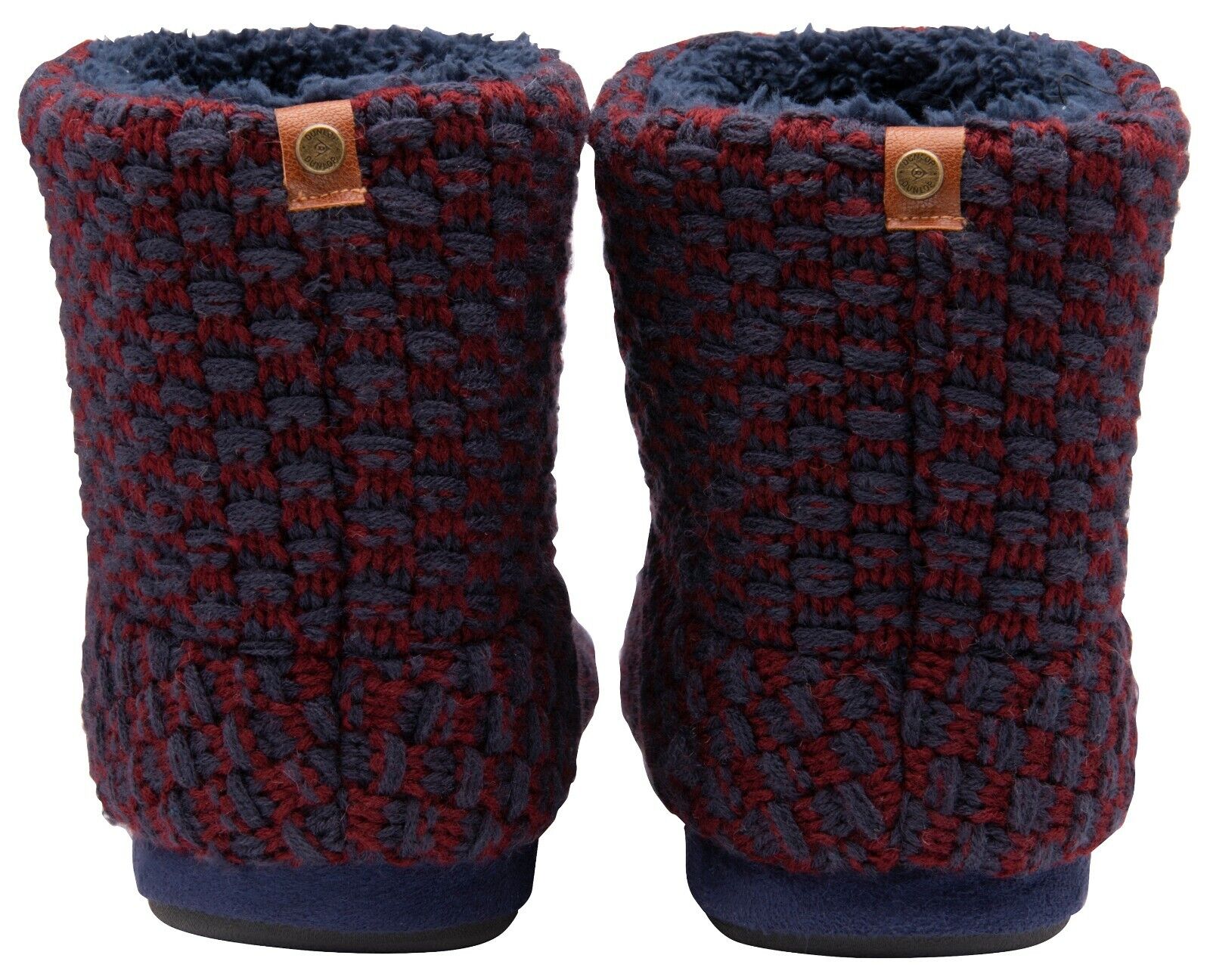 Dunlop - Botas zapatillas de espuma viscoelástica Sherpa peludas para hombre - Imagen 9 de 16