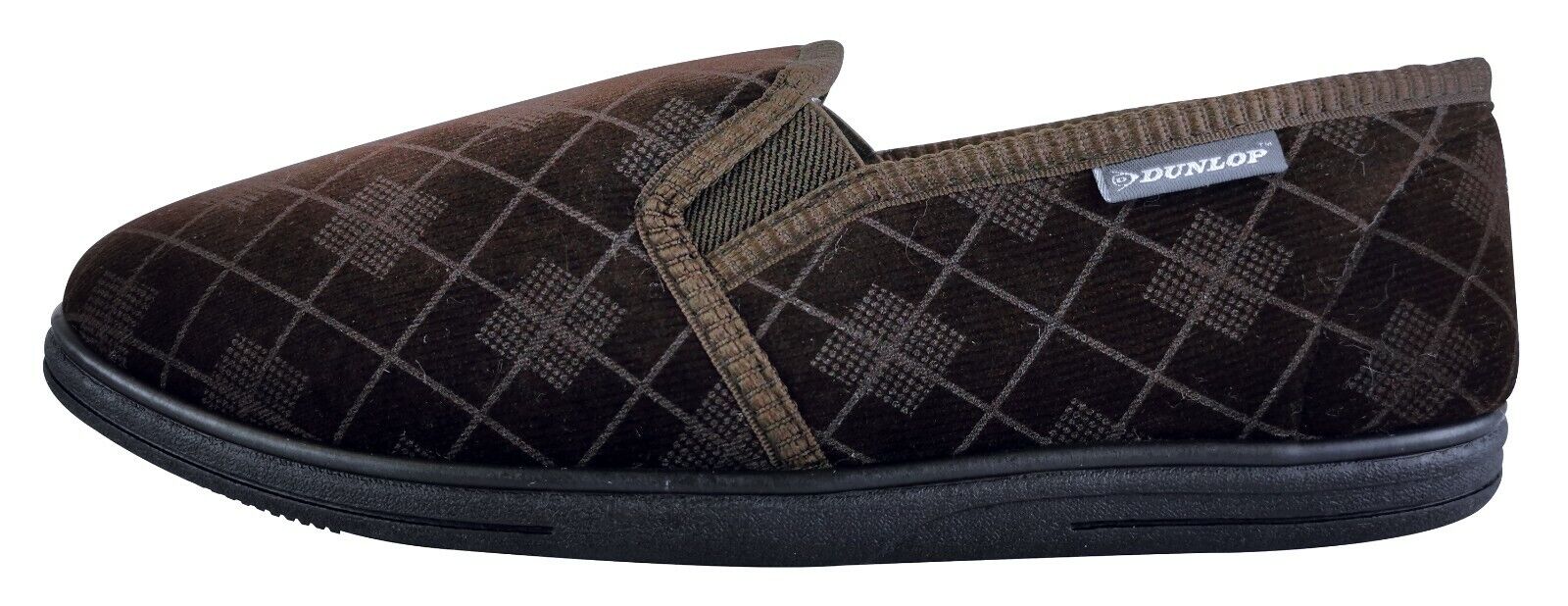 DUNLOP - Uomo Invernali Calde Memory Foam Pantofole con Quadri senza Retro - Foto 15 di 17