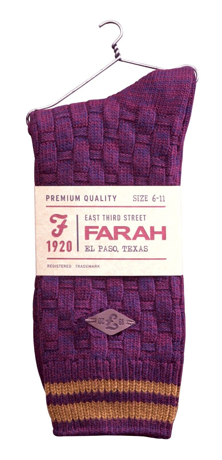 Farah - 2 Pairs Mens Thick Cotton Rich Chunky Knitted Formal Boot Dress Socks - Picture 8 of 29
