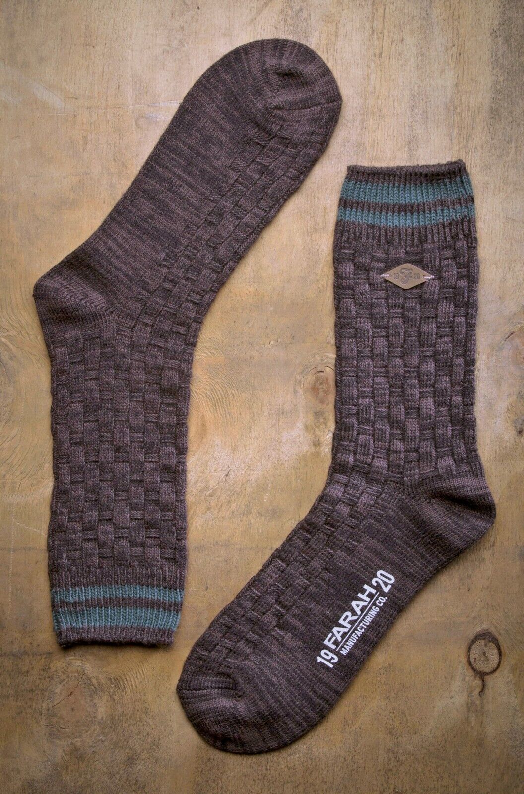 Farah - 2 Pairs Mens Thick Cotton Rich Chunky Knitted Formal Boot Dress Socks - Picture 11 of 29