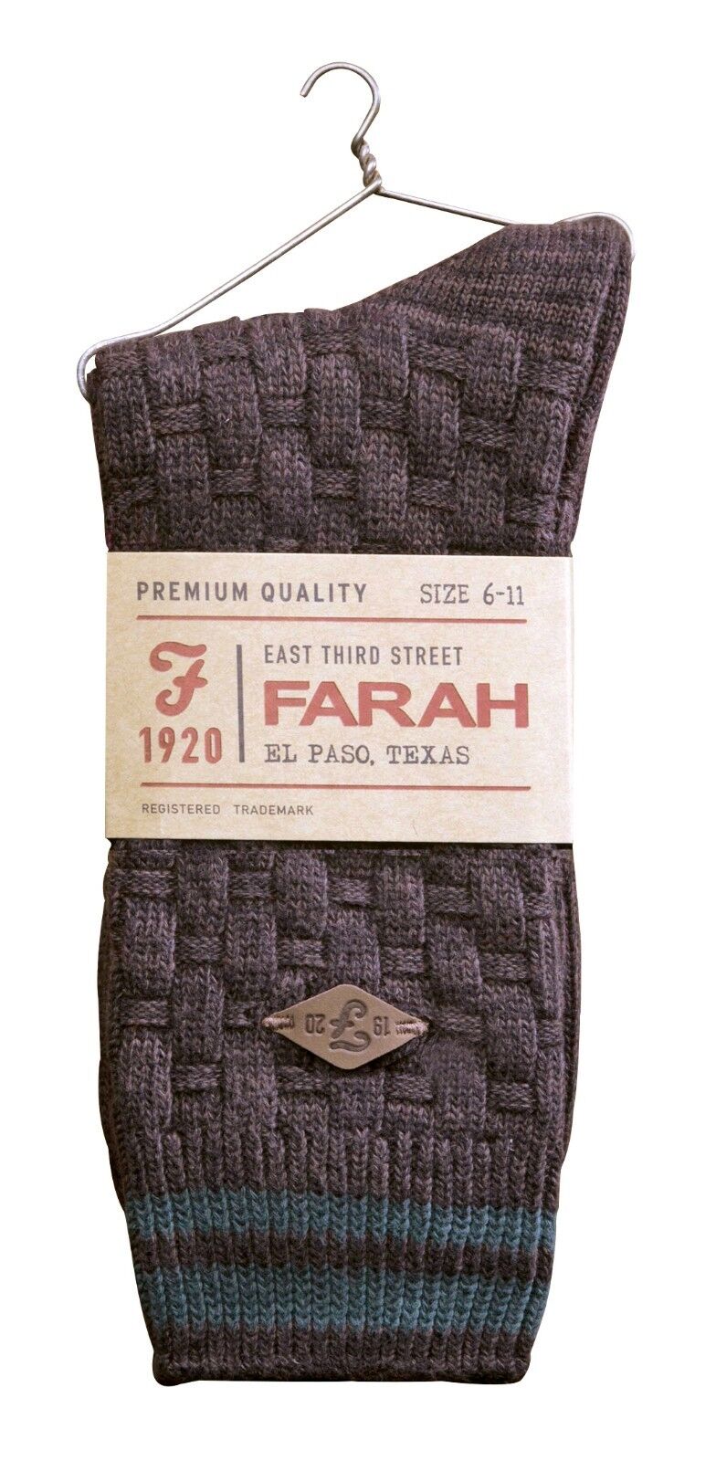 Farah - 2 Pairs Mens Thick Cotton Rich Chunky Knitted Formal Boot Dress Socks - Picture 12 of 29