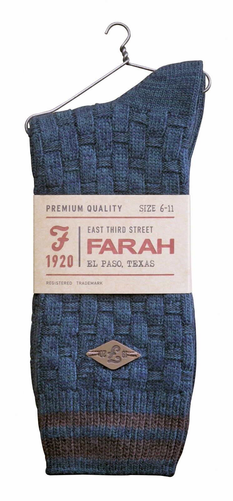 Farah - 2 Pairs Mens Thick Cotton Rich Chunky Knitted Formal Boot Dress Socks - Picture 16 of 29