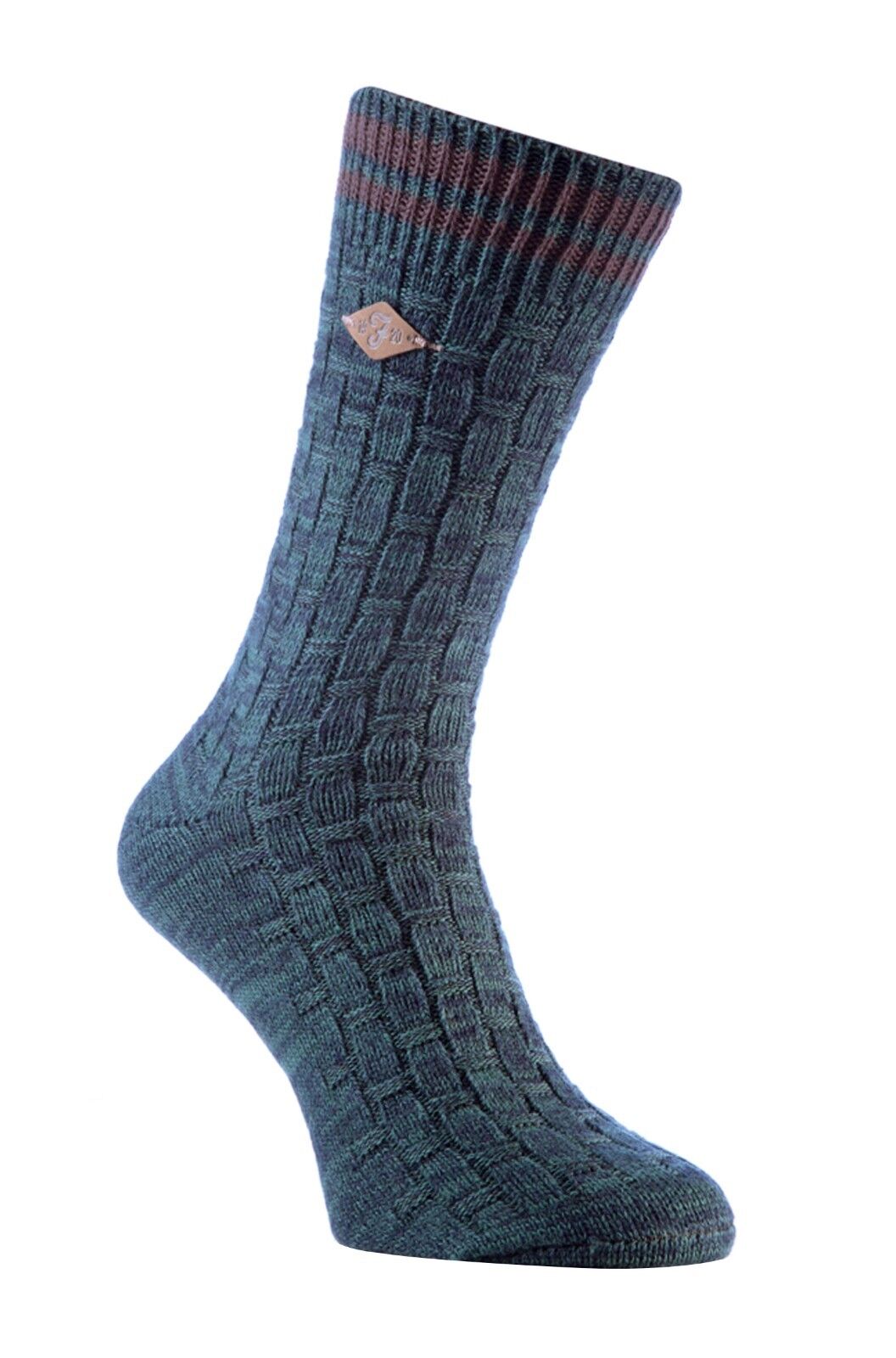 Farah - 2 Pairs Mens Thick Cotton Rich Chunky Knitted Formal Boot Dress Socks - Picture 17 of 29