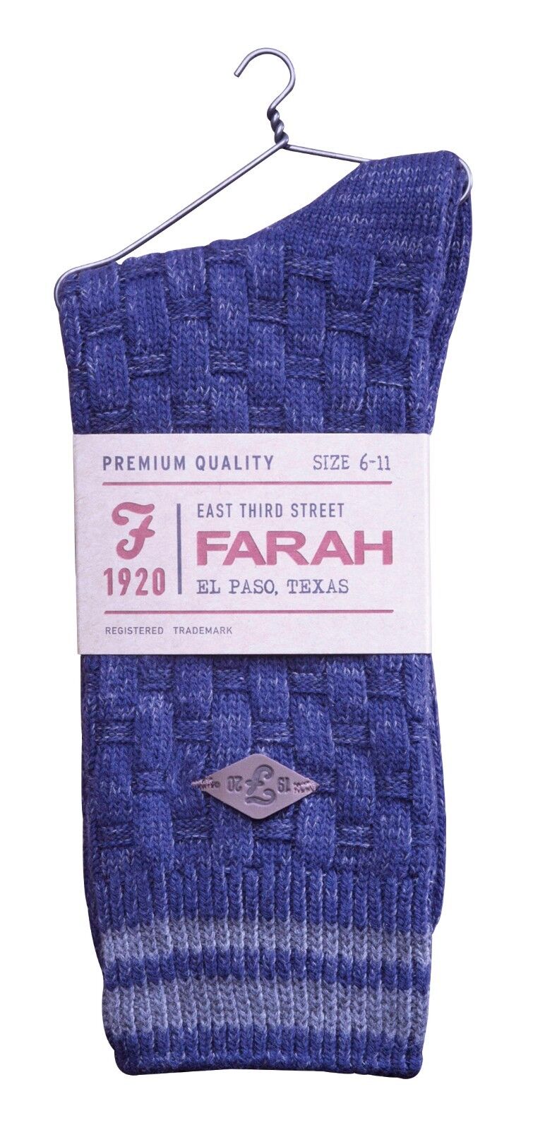 Farah - 2 Pairs Mens Thick Cotton Rich Chunky Knitted Formal Boot Dress Socks - Picture 20 of 29