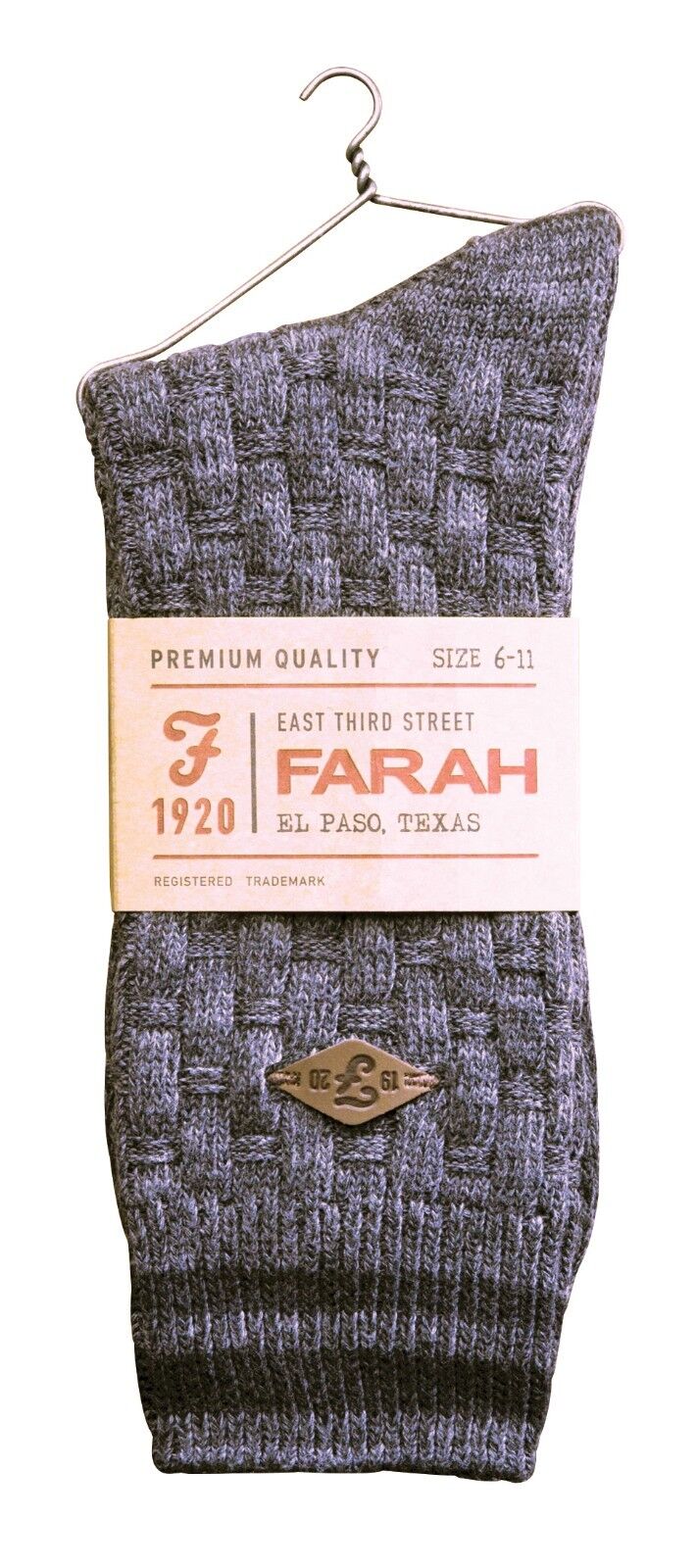 Farah - 2 Pairs Mens Thick Cotton Rich Chunky Knitted Formal Boot Dress Socks - Picture 24 of 29